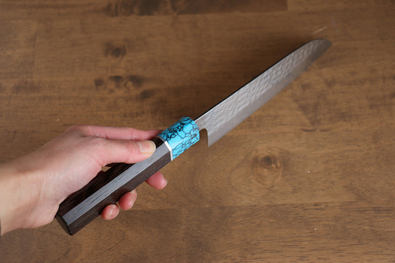 Yu Kurosaki Senko R2/SG2 Martelé Santoku  165mm Wenge Manipuler - japanny-FR