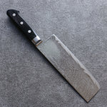 Seisuke Nami AUS10 Finition miroir Damas Nakiri  165mm Bois de pakka noir Manipuler - japanny-FR