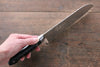 Sakai Takayuki Grand Chef Gran chef Acier suédois Santoku 180mm Micarta noir Manipuler - japanny-FR