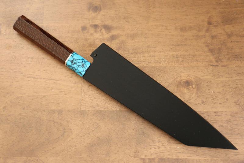 Noir Magnolia Gaine pour 190mm Kirituke Gyuto avec Cheville en contreplaqué Kaneko - japanny-FR