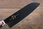 Sakai Takayuki Grand Chef Gran chef Acier suédois Santoku 180mm Micarta brun Manipuler - japanny-FR