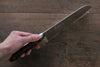 Sakai Takayuki Grand Chef Gran chef Acier suédois Santoku 180mm Micarta brun Manipuler - japanny-FR