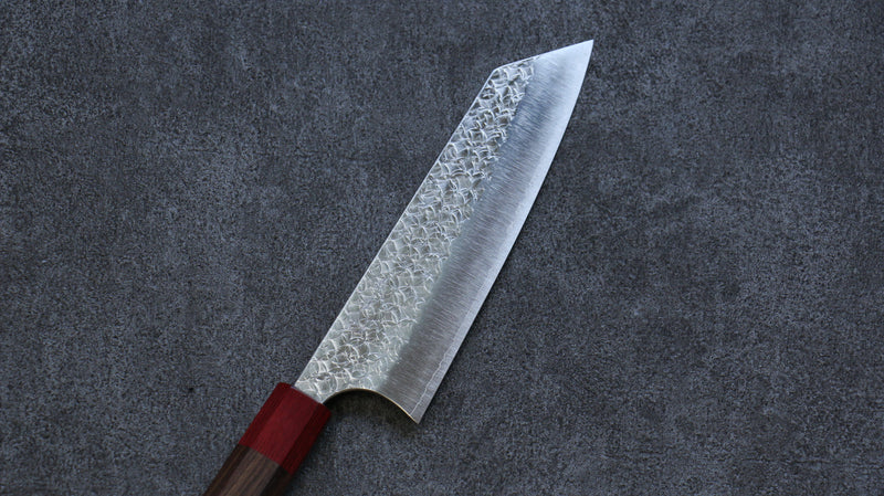 Yoshimi Kato Minamo R2/SG2 Martelé Bunka  165mm Shitan(férule:bois rouge Pakka) Manipuler - japanny-FR