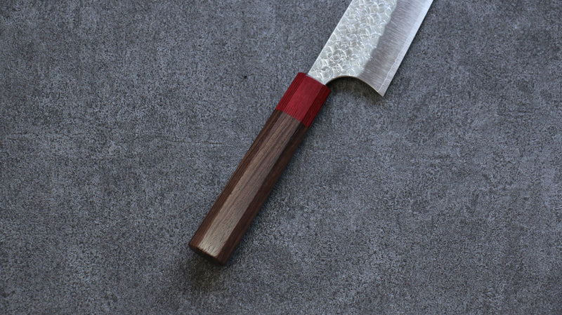 Yoshimi Kato Minamo R2/SG2 Martelé Bunka  165mm Shitan(férule:bois rouge Pakka) Manipuler - japanny-FR