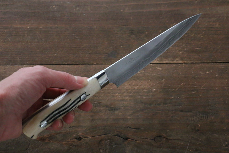 Takeshi Saji Super Bleu Migaki Terminé Damas Petite-utilité  135mm Os de vache blanc Manipuler - japanny-FR