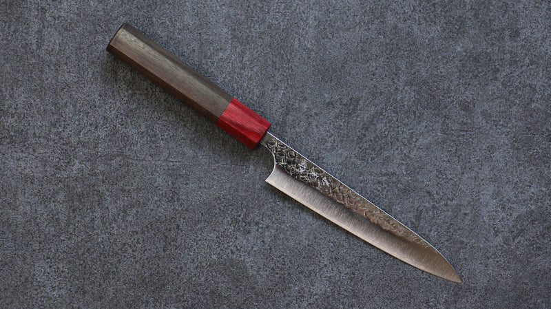 Yoshimi Kato Minamo R2/SG2 Martelé Petite-utilité  150mm Shitan(férule:bois rouge Pakka) Manipuler - japanny-FR