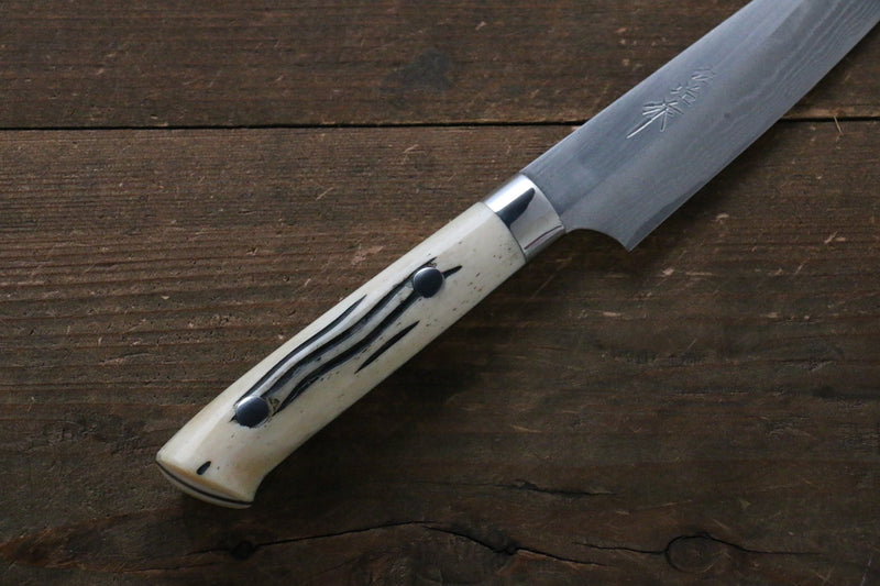 Takeshi Saji Super Bleu Migaki Terminé Damas Petite-utilité  135mm Os de vache blanc Manipuler - japanny-FR