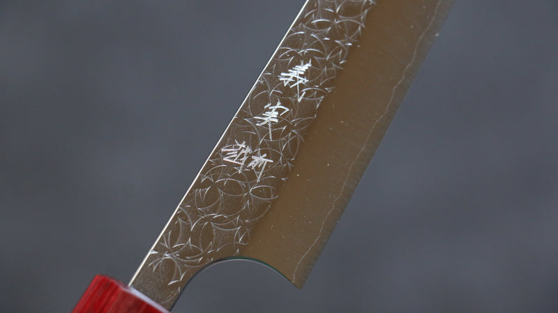 Yoshimi Kato Minamo R2/SG2 Martelé Petite-utilité  150mm Shitan(férule:bois rouge Pakka) Manipuler - japanny-FR
