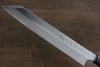 Hideo Kitaoka (Pour les gauchers) Acier Blanc No.2 Damas Kiritsuke Yanagiba  240mm Shitan Manipuler - japanny-FR