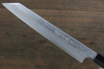 Hideo Kitaoka (Pour les gauchers) Acier Blanc No.2 Damas Kiritsuke Yanagiba  270mm Shitan Manipuler - japanny-FR