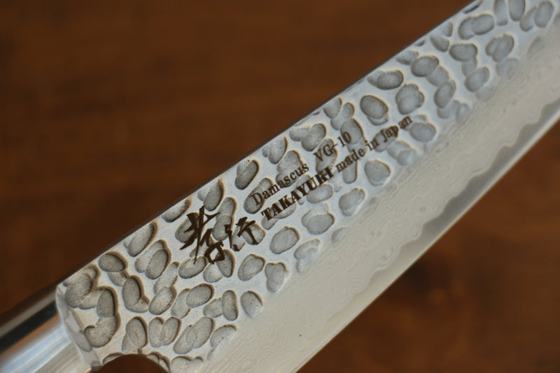 Sakai Takayuki VG10 33-Couches Damas Sabaki  180mm Bois d'acajou Pakka Manipuler - japanny-FR