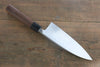 Hideo Kitaoka Acier Blanc No.2 Damas Deba  180mm Shitan Manipuler - japanny-FR