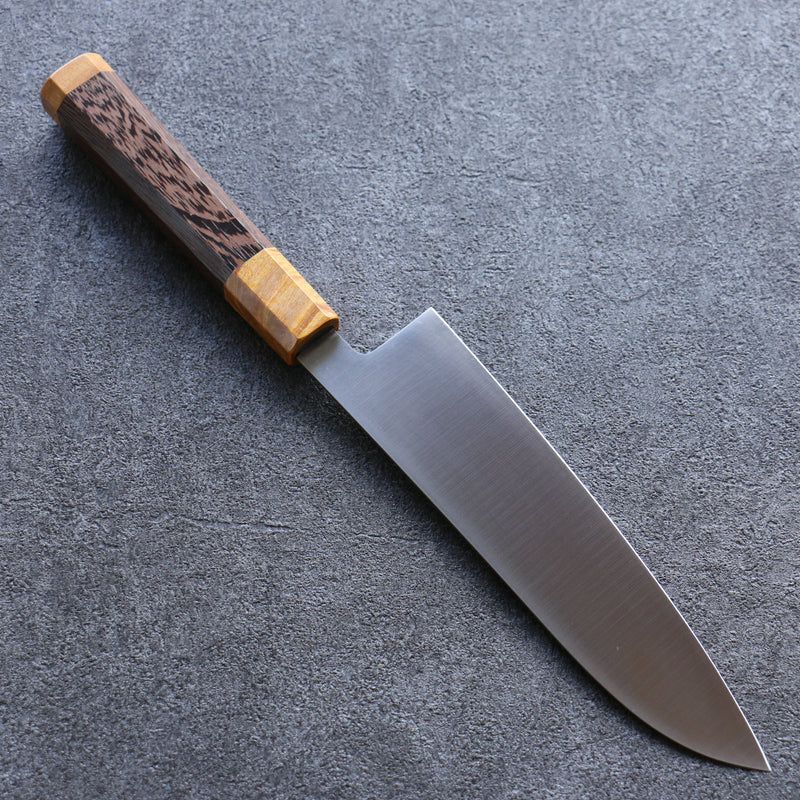 Sakai Takayuki Bijou Topaze VG1 Santoku  180mm Wengé (Double Anneau Jaune) Manipuler - japanny-FR