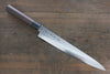 Sakai Takayuki AUS10 45 Couche de Damas Sujihiki  240mm Shitan Manipuler - japanny-FR