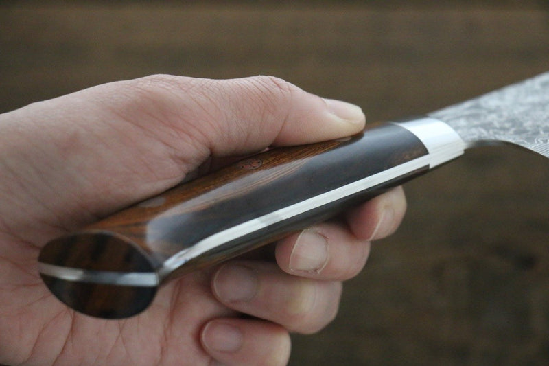 Takeshi Saji R2/SG2 Damas noir Nakiri  165mm Ironwood Manipuler - japanny-FR