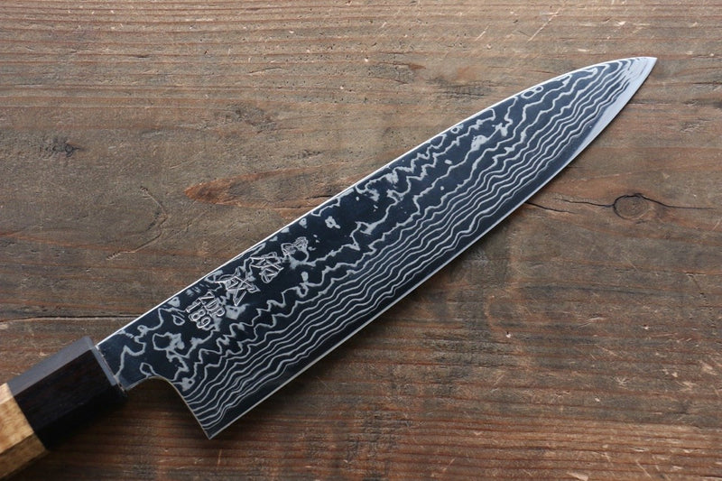 Sukenari ZDP189 Damas Gyuto  210mm Marronnier Manipuler - japanny-FR