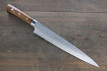Takeshi Saji Acier Bleu No.2 Sujihiki  270mm Ironwood Manipuler - japanny-FR