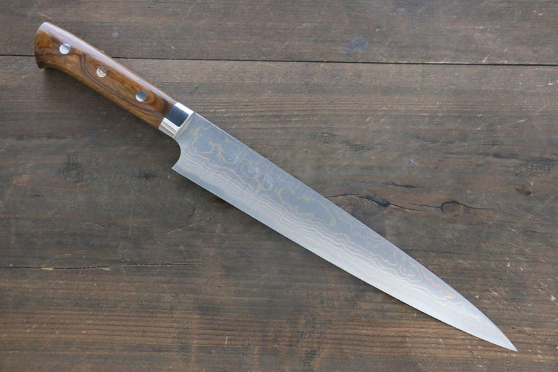 Takeshi Saji Acier Bleu No.2 Sujihiki  270mm Ironwood Manipuler - japanny-FR