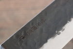 Fujiwara Teruyasu Denka Super Bleu Finition noire Gyuto  210mm Bois de pakka noir Manipuler - japanny-FR