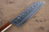 Yoshimi Kato Acero de Plata No.3 Martillado Bunka Cuchillo Japones 165mm Mango de Madera Sugi (Laquerada) - japanny-FR