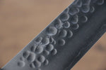 Yoshimi Kato Acero de Plata No.3 Martillado Bunka Cuchillo Japones 165mm Mango de Madera Sugi (Laquerada) - japanny-FR