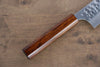 Yoshimi Kato Acero de Plata No.3 Martillado Bunka Cuchillo Japones 165mm Mango de Madera Sugi (Laquerada) - japanny-FR