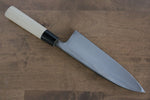 Sakai Takayuki Acier Blanc Kurouchi Gravure Ittouryumon Deba  210mm Magnolia Manipuler - japanny-FR