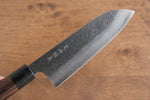 Makoto Kurosaki VG10 Martelé(Maru) Damas Santoku  165mm Shitan Manipuler - japanny-FR
