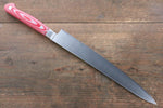 Sakai Takayuki Grand Chef Gran chef Acier suédois Sujihiki 240mm Micarta rouge Manipuler - japanny-FR