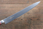 Sakai Takayuki Grand Chef Gran chef Acier suédois Sujihiki 240mm Micarta rouge Manipuler - japanny-FR