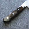 Seisuke Acier argenté NO.3 Nashiji Santoku  180mm Bois de Pakka marron Manipuler - japanny-FR