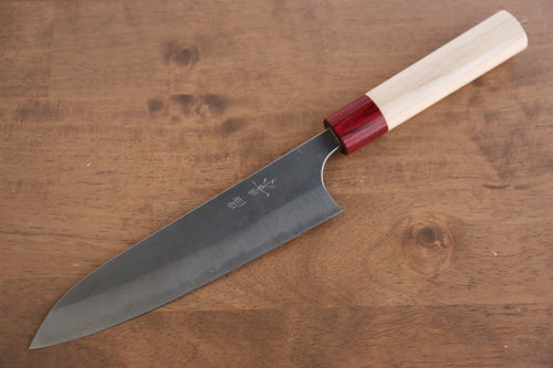 Masakage Yuki Acier Blanc No.2 Nashiji Gyuto  180mm Magnolia Manipuler - japanny-FR