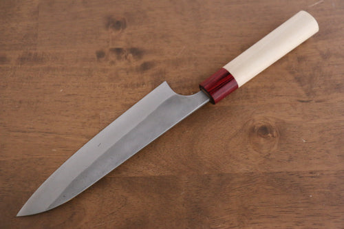 Masakage Yuki Acier Blanc No.2 Nashiji Gyuto  180mm Magnolia Manipuler - japanny-FR