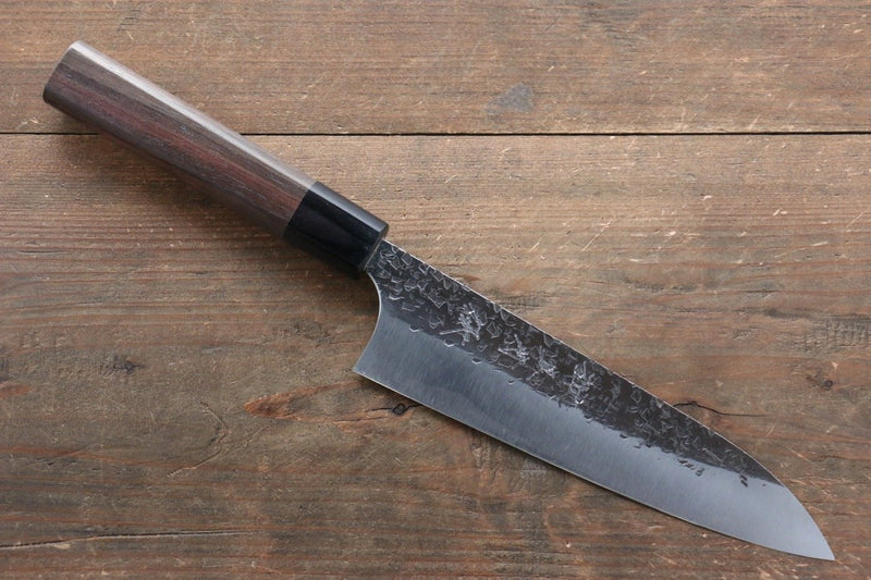 Yu Kurosaki Super Bleu Martelé Gyuto  180mm Shitan Manipuler - japanny-FR