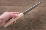 Seisuke Acier argenté NO.3 Kiritsuke Petty,Utilité  150mm Fleurs de cerisier Manipuler - japanny-FR