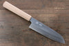 Seisuke Acier argenté NO.3 Santoku  165mm Fleurs de cerisier Manipuler - japanny-FR