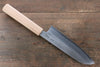 Seisuke Acier argenté NO.3 Santoku  165mm Fleurs de cerisier Manipuler - japanny-FR