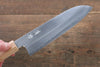 Seisuke Acier argenté NO.3 Santoku  165mm Fleurs de cerisier Manipuler - japanny-FR