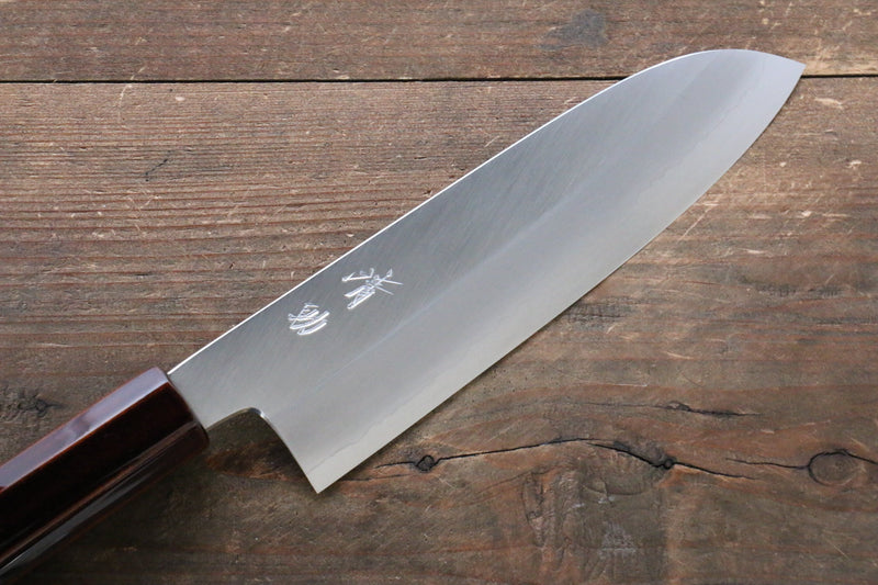 Seisuke Acier argenté NO.3 Santoku  165mm Laqué Manipuler - japanny-FR