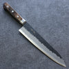 Seisuke Super Bleu Noir Gyuto  210mm Bois de Pakka marron Manipuler - japanny-FR