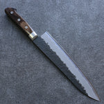 Seisuke Super Bleu Noir Gyuto  210mm Bois de Pakka marron Manipuler - japanny-FR