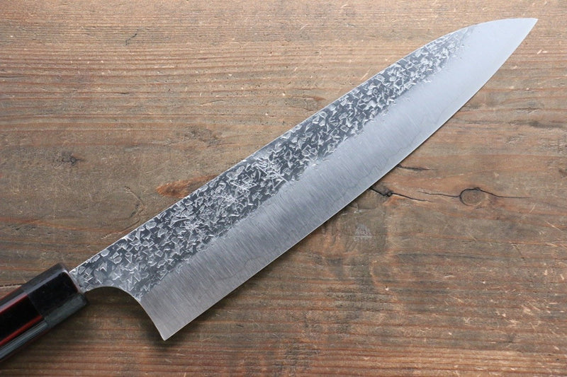 Yu Kurosaki Shizuku R2/SG2 Martelé Gyuto  240mm Laqué Manipuler - japanny-FR