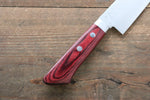 Kunihira Sairyu VG10 Damas Petit Santoku  135mm Bois de pakka rouge Manipuler - japanny-FR