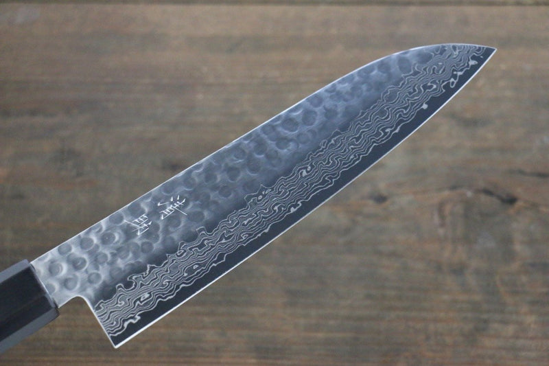 Seisuke AUS10 Santoku  180mm Shitan Manipuler - japanny-FR