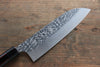 Yu Kurosaki Shizuku R2/SG2 Martelé Santoku  165mm Laqué Manipuler - japanny-FR