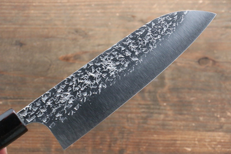 Yu Kurosaki Shizuku R2/SG2 Martelé Santoku  165mm Laqué Manipuler - japanny-FR