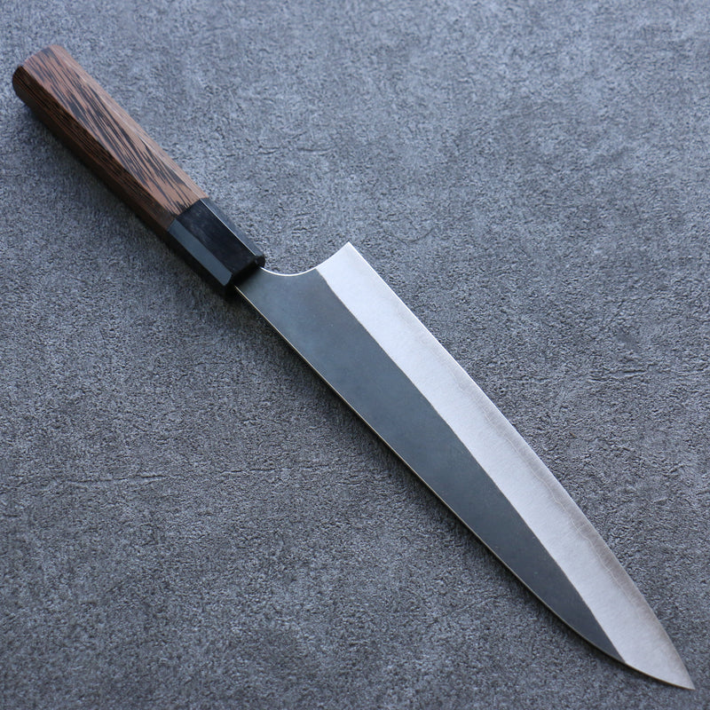 Yoshimi Kato Acier Blanc Noir Gyuto  210mm Wenge Manipuler - japanny-FR