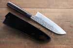 Yu Kurosaki Shizuku R2/SG2 Martelé Santoku  165mm Laqué Manipuler - japanny-FR