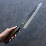 Yoshimi Kato Acier Blanc Noir Gyuto  210mm Wenge Manipuler - japanny-FR