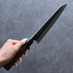 Yoshimi Kato Acier Blanc Noir Gyuto  210mm Wenge Manipuler - japanny-FR